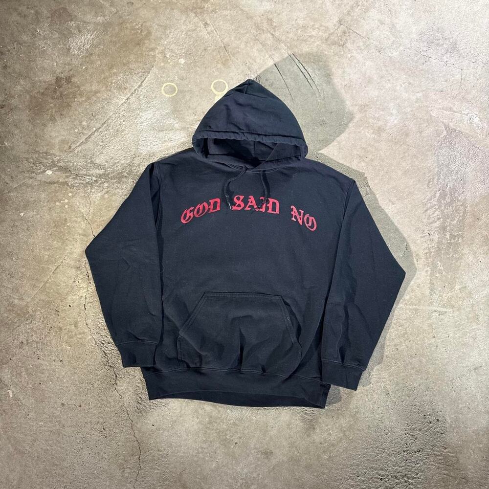 God Said No Omar Apollo Black Graphic Hoodie